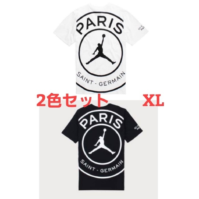 新品 PSG ジョーダン Tシャツ 2色セット USXLサイズ