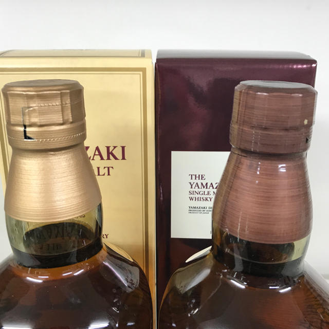 サントリー(サントリー)のサントリー山崎  箱付き2本セット 食品/飲料/酒の酒(ウイスキー)の商品写真