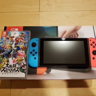 ニンテンドースイッチ(Nintendo Switch)の任天堂switch本体+大乱闘スマッシュブラザーズ(家庭用ゲーム機本体)