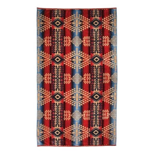 PENDLETON(ペンドルトン)の新品 ペンドルトン ブランケット ブランド バスタオル ラグ 大判 ストール 赤 インテリア/住まい/日用品の寝具(毛布)の商品写真