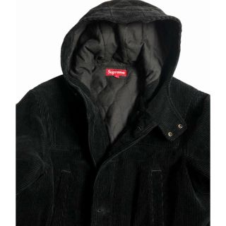 シュプリーム(Supreme)のsupreme シュプリーム コーデュロイ ダッフルコート  ジャケット L 黒(ダッフルコート)