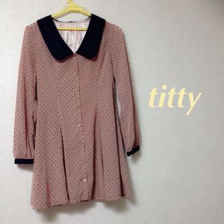 ティティアンドコー(titty&co)の春売り切りSALE♡tittyレトロ(ミニワンピース)