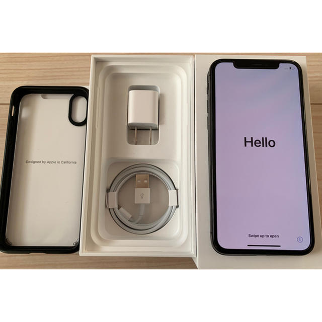 【超美品・】iPhone X 256GB simフリー スペースグレイ