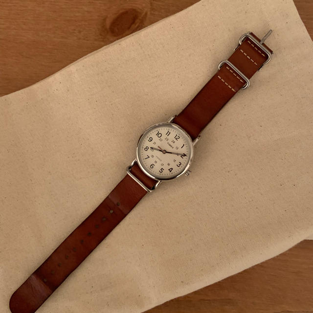 TIMEX(タイメックス)のTIMEX 腕時計 茶色、グレー レディースのファッション小物(腕時計)の商品写真