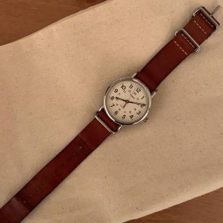 タイメックス(TIMEX)のTIMEX 腕時計 茶色、グレー(腕時計)