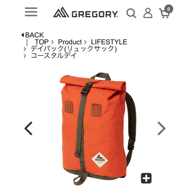 Gregory(グレゴリー)のグレゴリー  コースタルデイ  新品 メンズのバッグ(バッグパック/リュック)の商品写真