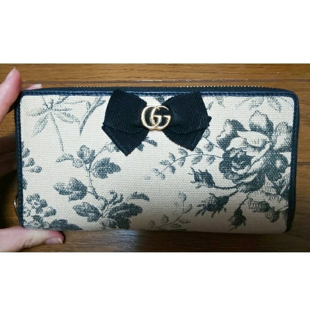 Gucci - 美品 GUCCI グッチ 日本限定 花柄長財布 正規品 GGリボン ハー