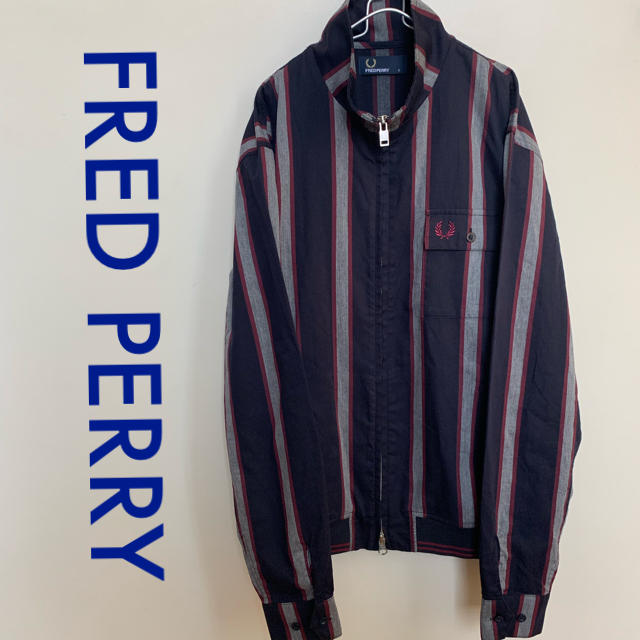 FRED PERRY(フレッドペリー)のfred perry フレッドペリー  ジャケット ストライプ サイズS メンズのジャケット/アウター(ブルゾン)の商品写真