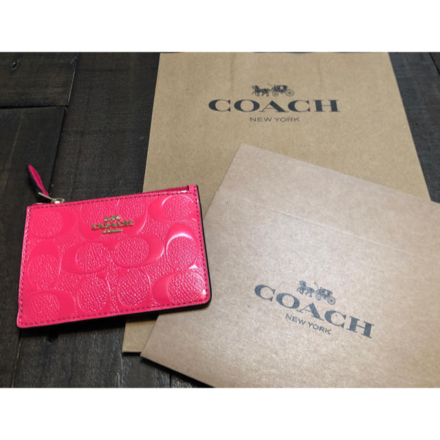 COACH(コーチ)の☆大人気！2019年新作！正規品！コーチ コインケース ピンク☆ レディースのファッション小物(コインケース)の商品写真