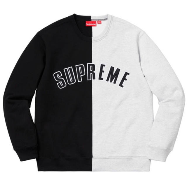 最高級 Supreme - XL sweatshirt crewneck split Supreme スウェット
