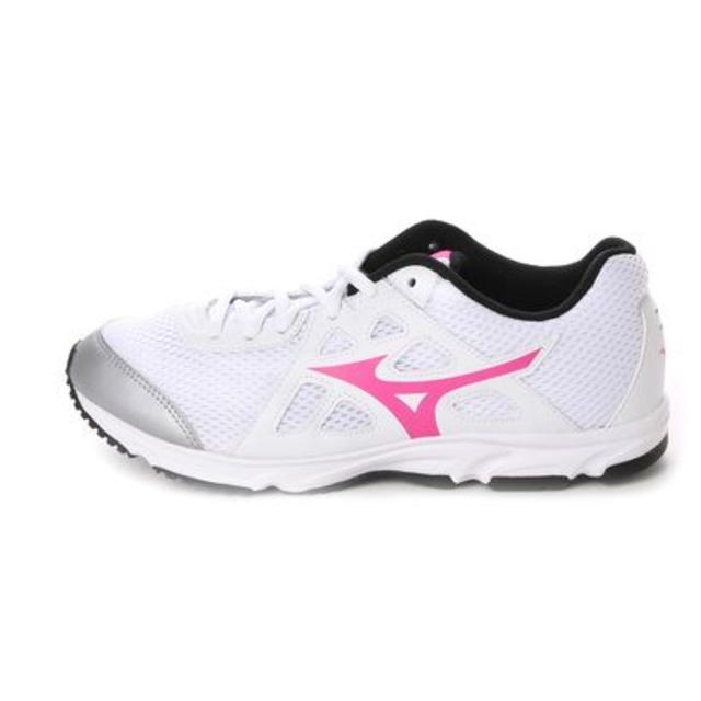 MIZUNO(ミズノ)のMIZUNO マキシマイザー 23.5 ホワイト × ピンク ミズノ スニーカー キッズ/ベビー/マタニティのキッズ靴/シューズ(15cm~)(スニーカー)の商品写真