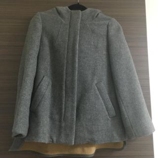 ザラ(ZARA)のtimos0727様専用【新品未使用 ZARA】フード付き♪コート グレー(ピーコート)