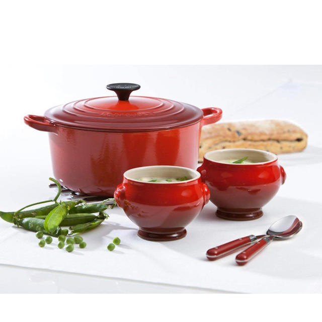 LE CREUSET(ルクルーゼ)のル・クルーゼ ココット・ビス ロンド 20cm インテリア/住まい/日用品のキッチン/食器(調理道具/製菓道具)の商品写真