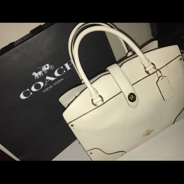 COACH ハンドバッグ 白