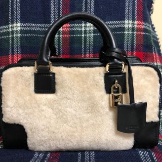 ロエベ(LOEWE)の正規品 LOEWE ロエベ  ムートン アマソナ レザー  バッグ(ハンドバッグ)