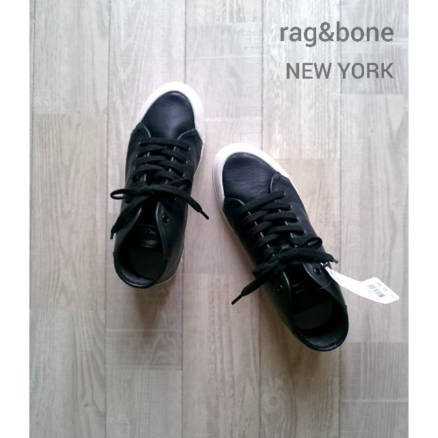 新品】RAG&BONE NEWYORK・レザーハイカットスニーカー