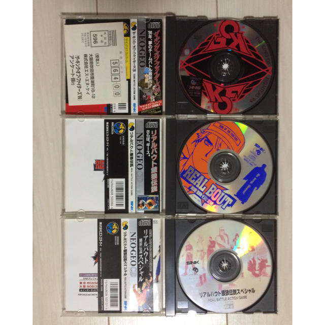 NEOGEO(ネオジオ)のネオジオCD ソフト3本 エンタメ/ホビーのゲームソフト/ゲーム機本体(家庭用ゲームソフト)の商品写真