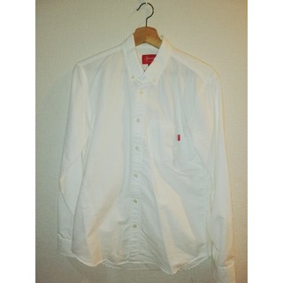 シュプリーム(Supreme)のSupreme Oxford shirt　　白シャツ　長袖(シャツ)