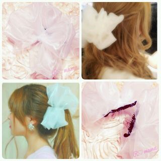 デイライルノアール(Delyle NOIR)のビックリボン♡ヘアクリップ♡ハンドメイド(ヘアピン)