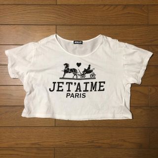 アナップ(ANAP)のANAP ショート丈トップス 日本製(Tシャツ(半袖/袖なし))