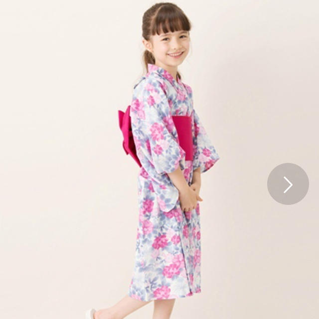 petit main(プティマイン)の新品♡petit main♡130㎝♡牡丹柄浴衣 キッズ/ベビー/マタニティのキッズ服女の子用(90cm~)(甚平/浴衣)の商品写真