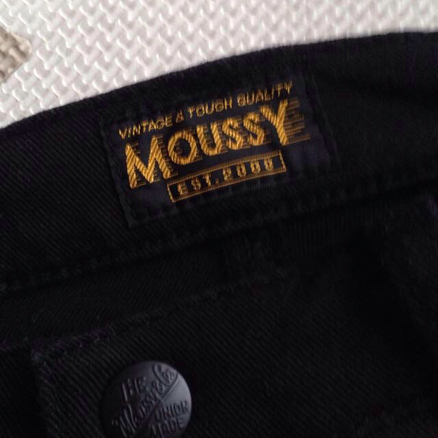 moussy(マウジー)のマウジースキニー黒デニム 送料込 レディースのパンツ(デニム/ジーンズ)の商品写真