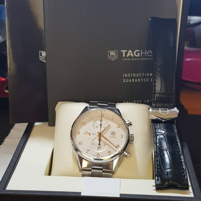 TAG Heuer(タグホイヤー)のダイスケ様用値下げタグホイヤー カレラCAR2012 OH済み メンズの時計(腕時計(アナログ))の商品写真