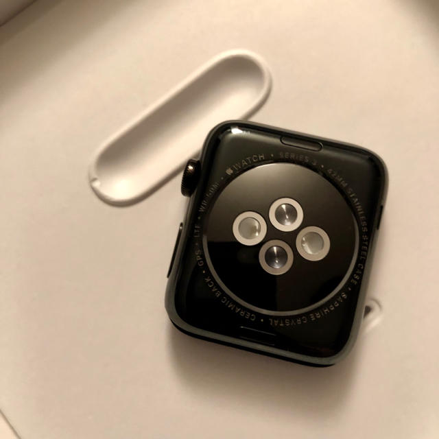 Apple Watch(アップルウォッチ)のApple Watch Series ３ 42mm スペースブラックステンレス メンズの時計(腕時計(デジタル))の商品写真