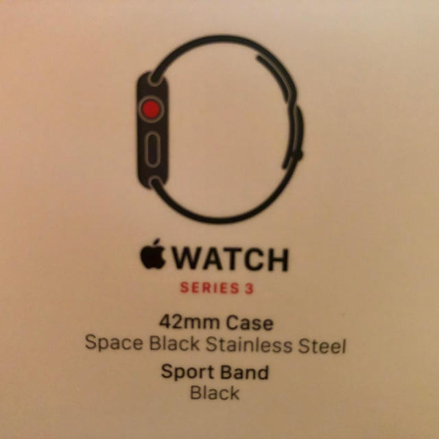 Apple Watch(アップルウォッチ)のApple Watch Series ３ 42mm スペースブラックステンレス メンズの時計(腕時計(デジタル))の商品写真