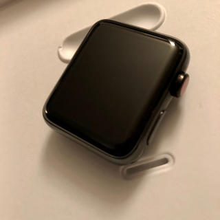 アップルウォッチ(Apple Watch)のApple Watch Series ３ 42mm スペースブラックステンレス(腕時計(デジタル))