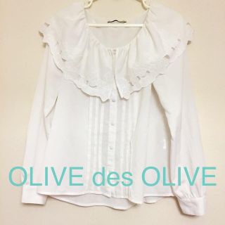 オリーブデオリーブ(OLIVEdesOLIVE)のOLIVEdesOLIVEフリルブラウス(シャツ/ブラウス(長袖/七分))