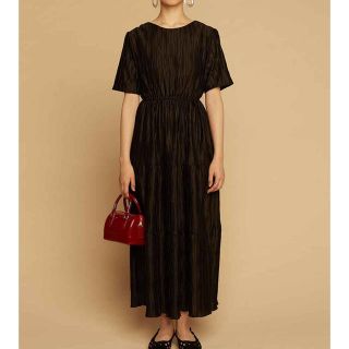 トゥデイフル(TODAYFUL)のnatural dress(black) (ロングワンピース/マキシワンピース)