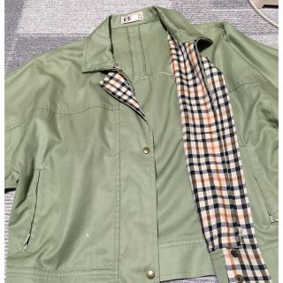 ダックス(DAKS)の再値下げ【DAKS】春先ライトグリーン×チェックのジャケット(テーラードジャケット)