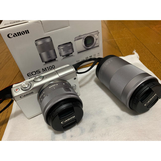 Canon EOS M100 Wズームキット WH csm.fi.cr