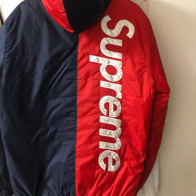 Supreme 2tone hooded sideline jacket ダウン - ダウンジャケット