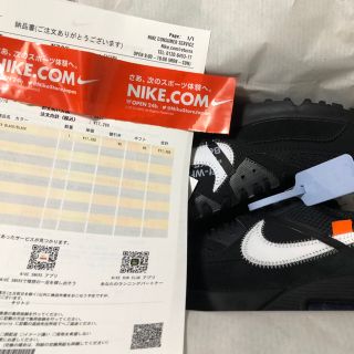 ナイキ(NIKE)のTHE TEN エアマックス90 OFF-WHITE オフホワイト(スニーカー)