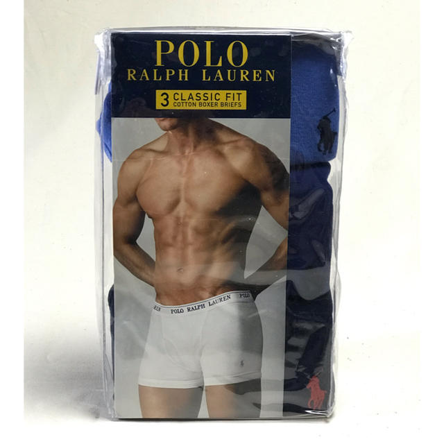 POLO RALPH LAUREN(ポロラルフローレン)のラルフローレン ボクサーパンツ 3枚 Lサイズ メンズのアンダーウェア(ボクサーパンツ)の商品写真