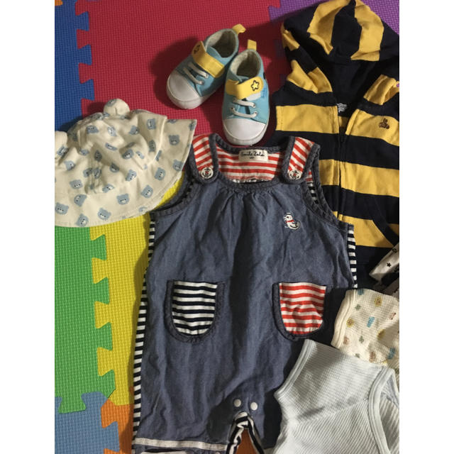 babyGAP(ベビーギャップ)の新生児 60〜70cm まとめ売り キッズ/ベビー/マタニティのベビー服(~85cm)(ロンパース)の商品写真