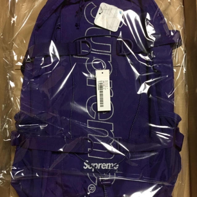 supreme backpack purple