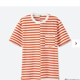 ユニクロ(UNIQLO)のJWアンダーソン ユニクロ ボーダー Ｔシャツ JW anderson 橙 Ｓ (Tシャツ/カットソー(半袖/袖なし))