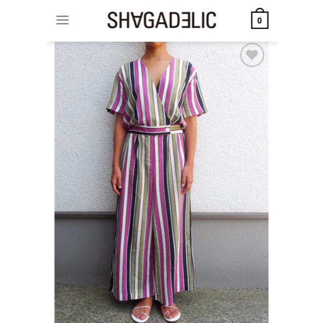 SHAGADELIC(シャガデリック)のシャガデリック  マルチストライプジャンプスーツ レディースのパンツ(オールインワン)の商品写真