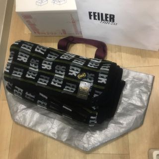 フェイラー(FEILER)のフェイラー大判インテリアクロス大判男性用緑 黒グレータオルの価格(ハンカチ)