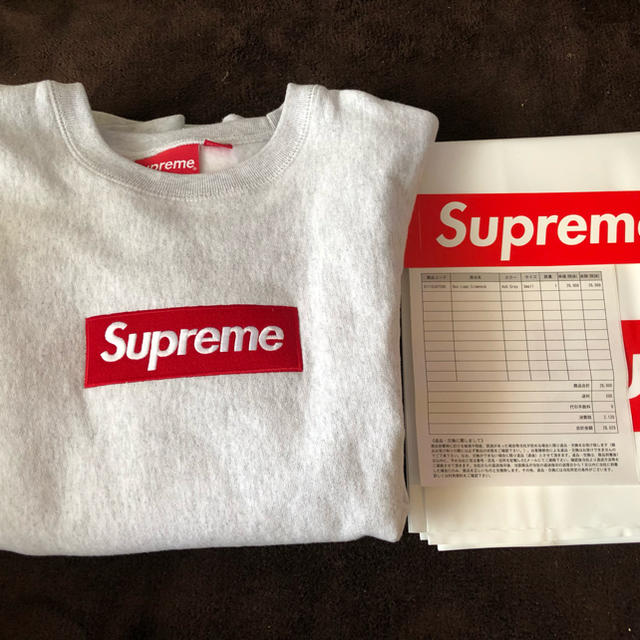 トップス18AwSupreme Box Logo Crewneck Sweatshirt