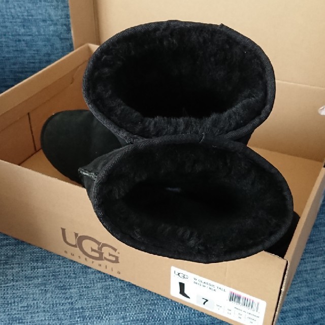 UGG(アグ)のuggロングブーツ ブラック 24 レディースの靴/シューズ(ブーツ)の商品写真