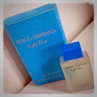 ドルチェアンドガッバーナ(DOLCE&GABBANA)のドルガバ♡ライトブルー ミニチュア(香水(女性用))