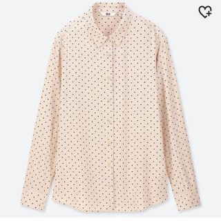 ユニクロ(UNIQLO)のUNIQLO ＊ドットシャツ ＊ユニクロ(シャツ/ブラウス(長袖/七分))