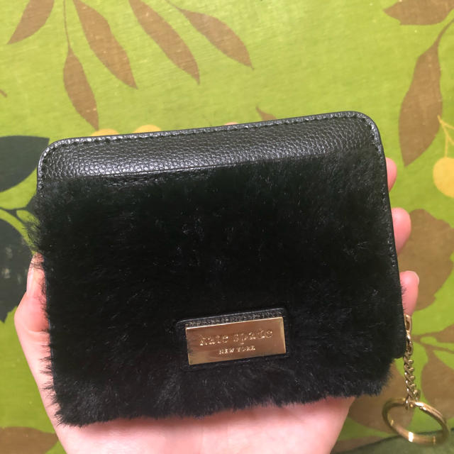 kate spade new york(ケイトスペードニューヨーク)のラスト1点！ お値下げ！ 正規品 新品 ケイトスペード  ファー♡ねこ財布 レディースのファッション小物(財布)の商品写真