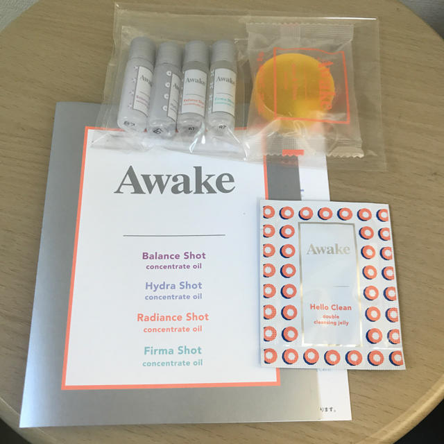 AWAKE(アウェイク)のアウェイク  オイル  石鹸 コスメ/美容のキット/セット(サンプル/トライアルキット)の商品写真
