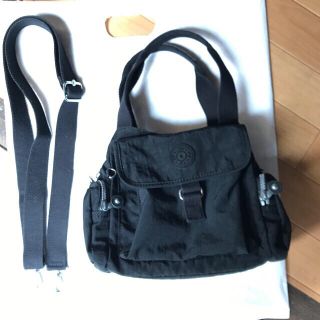 キプリング(kipling)のKIPLINGの黒のショルダーバッグ(ショルダーバッグ)