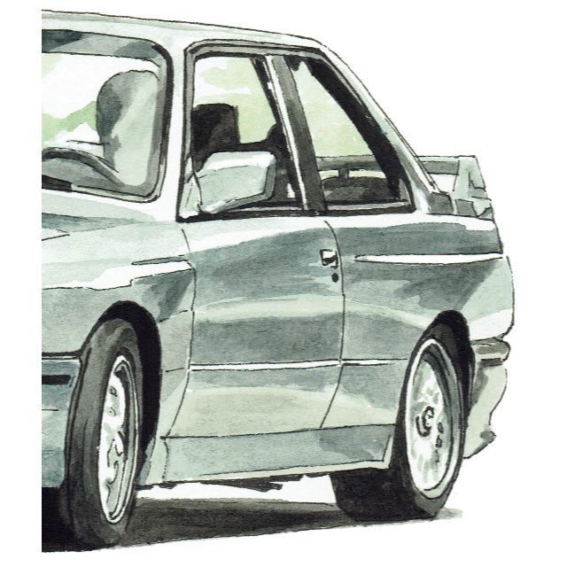 GC-1042 BMW 325 限定版画 直筆サイン額装●作家平右ヱ門 4